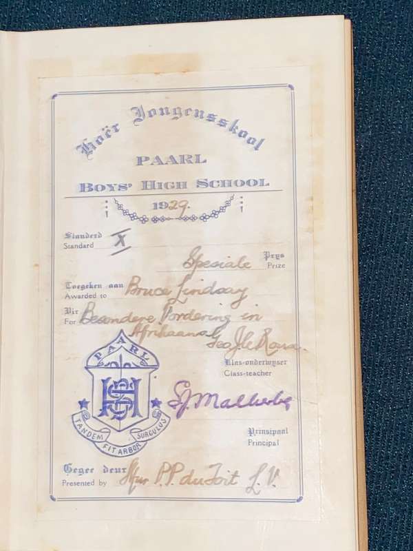 KORT VERHALE DEUR E. SERFONTEIN 1927