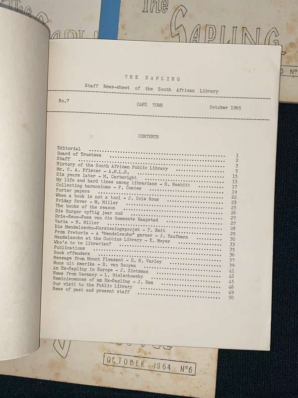 THE SAPLING X 7 VINTAGE ISSUES