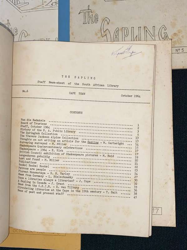 THE SAPLING X 7 VINTAGE ISSUES