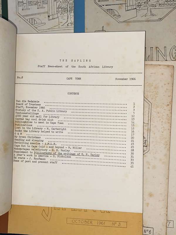 THE SAPLING X 7 VINTAGE ISSUES