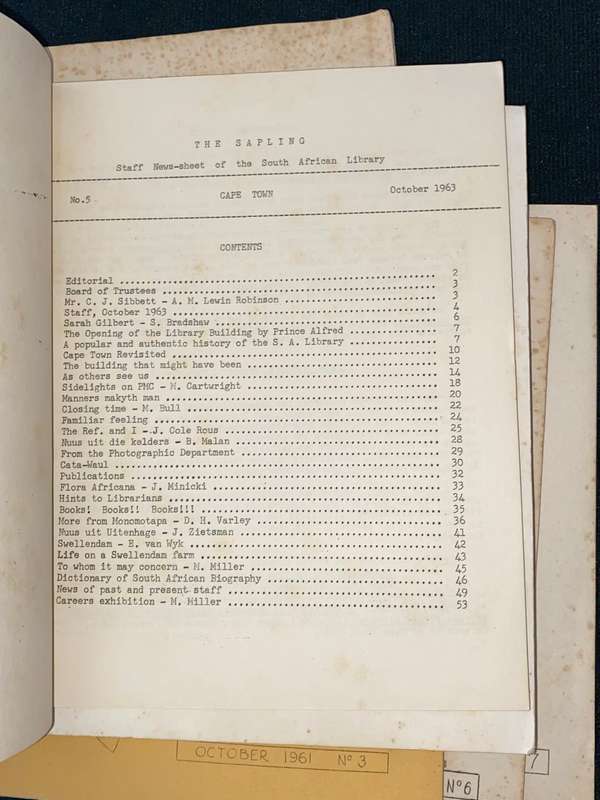 THE SAPLING X 7 VINTAGE ISSUES