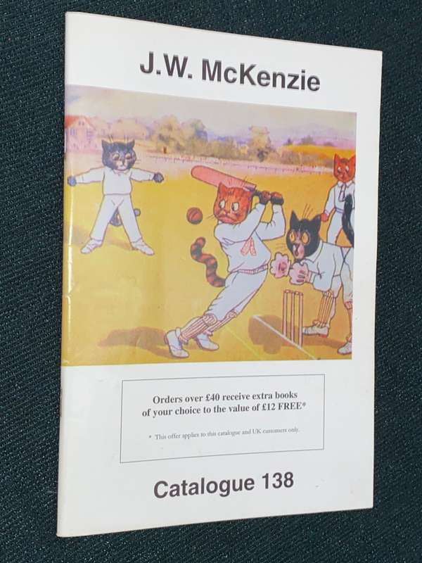 VINTAGE J.W. MCKENZIE CRICKET AUCTION CATALOGUES X 5