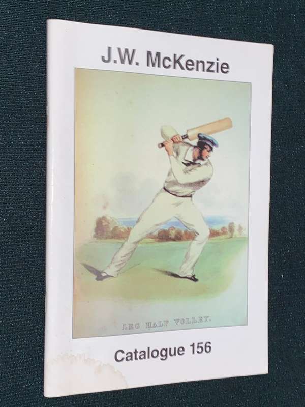 VINTAGE J.W. MCKENZIE CRICKET AUCTION CATALOGUES X 5