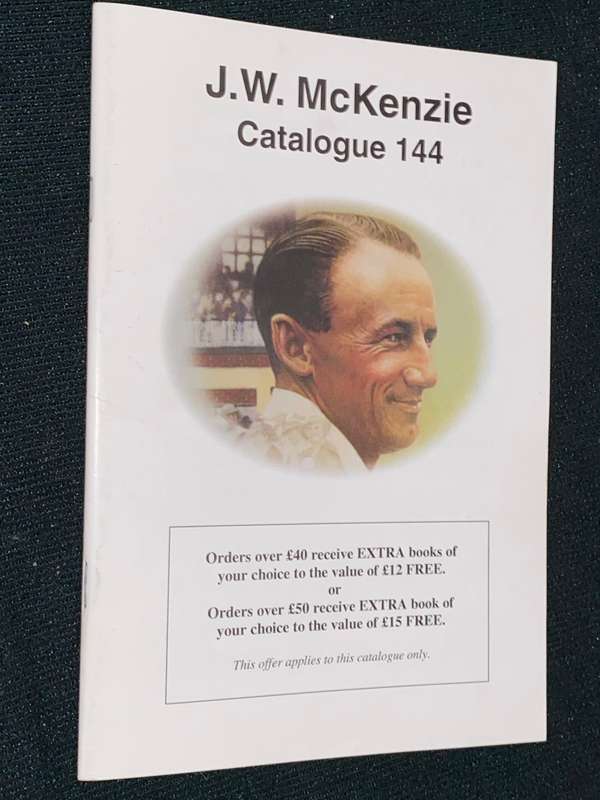 VINTAGE J.W. MCKENZIE CRICKET AUCTION CATALOGUES X 5