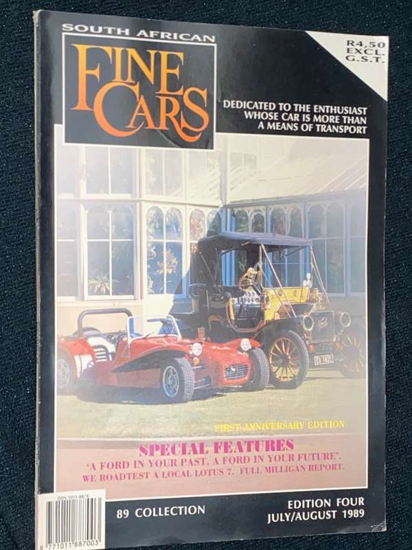 FINE CARS MAGAZINE JULY/AUG 1989