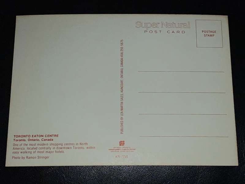 TORONTO CANADA POST CARD