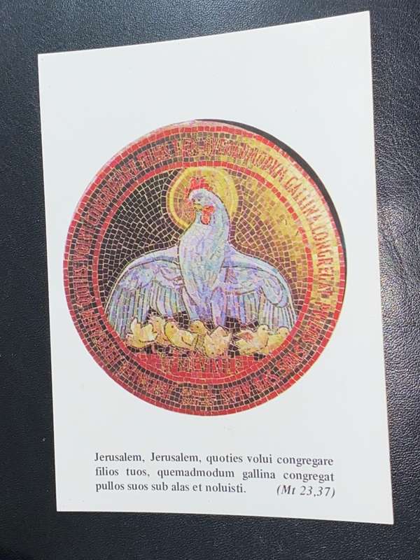 VINTAGE JERUSALEM THE SANCTUARY OF THE DOMINUS FLEVIT POST CARD