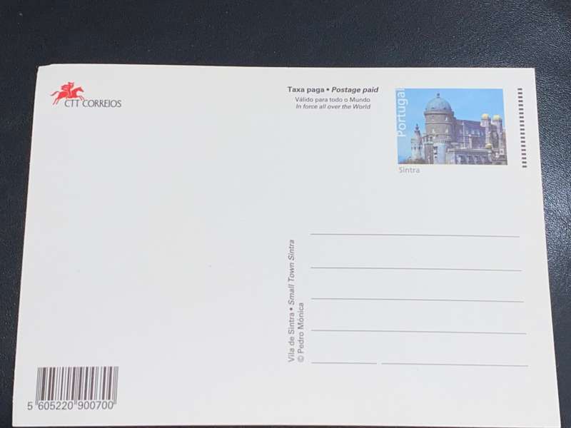SINTRA PORTUGAL POST CARD