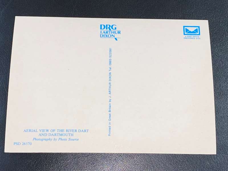 RIVER DART AND DARTMOUTH ENGLAND POST CARD