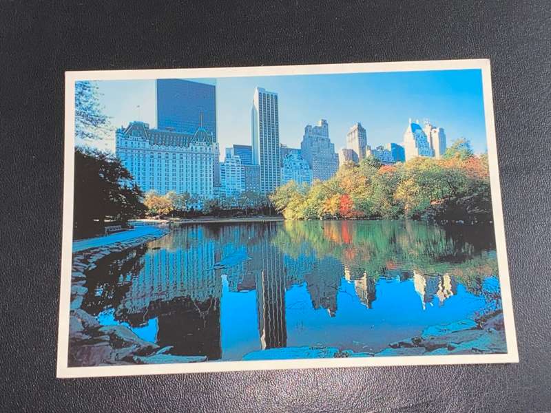 NEW YORK CENTRAL PARK HOTELS POST CARD
