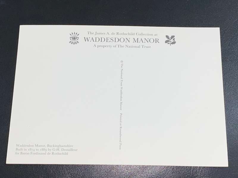 WADDESDON MANOR BUCKINGHAMSHIRE JAMES A. DE ROTHSCHILD COLLECTION POST CARD