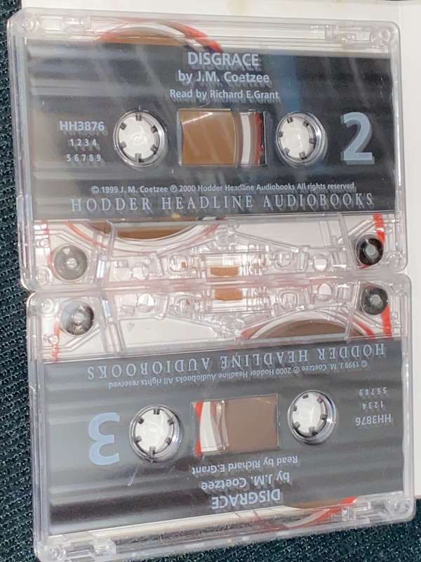DISGRACE BY J.M. COETZEE AUDIO CASSETTE TAPE SET