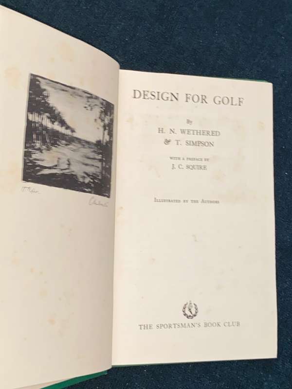 DESIGN FOR GOLF BY H.N. WETHERED & T. SIMPSON