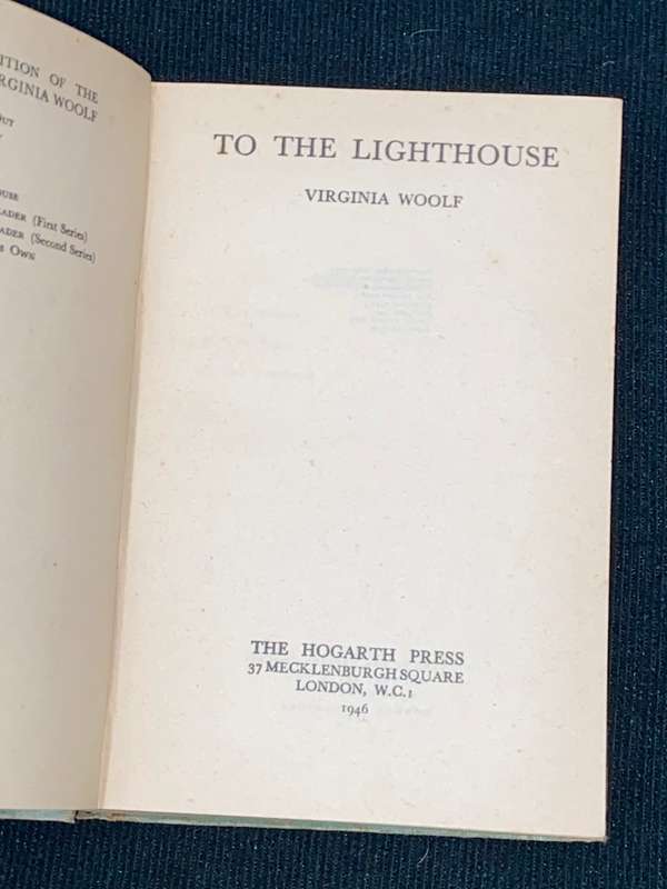 TO THE LIGHTHOUSE BY VIRGINIA WOOLF