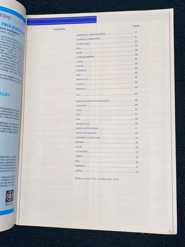 THE MODERN BOOK CO. COMPUTER CATALOGUE 1989