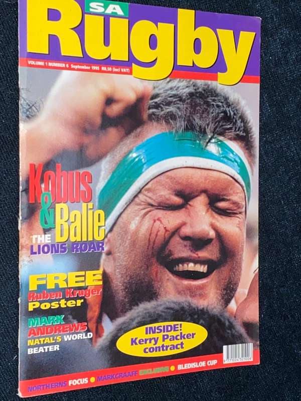 SA RUGBY VOL 1 NUMBER 6  SEPTEMBER 1995