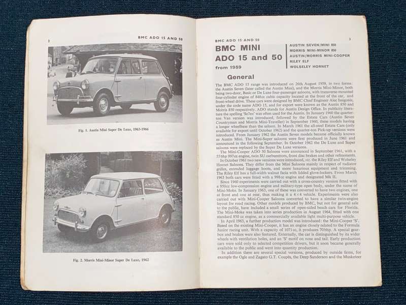 BMC MINI - P. OLYSLAGER MOTOR MANUALS 62