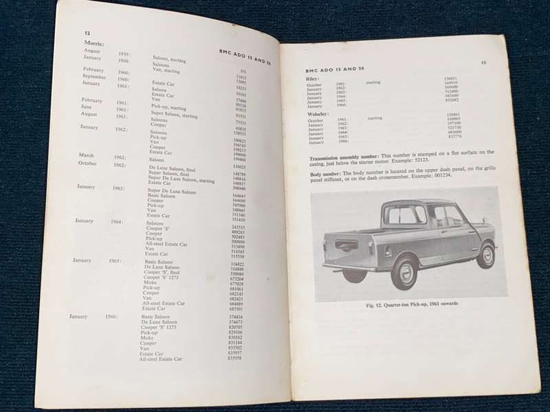 BMC MINI - P. OLYSLAGER MOTOR MANUALS 62