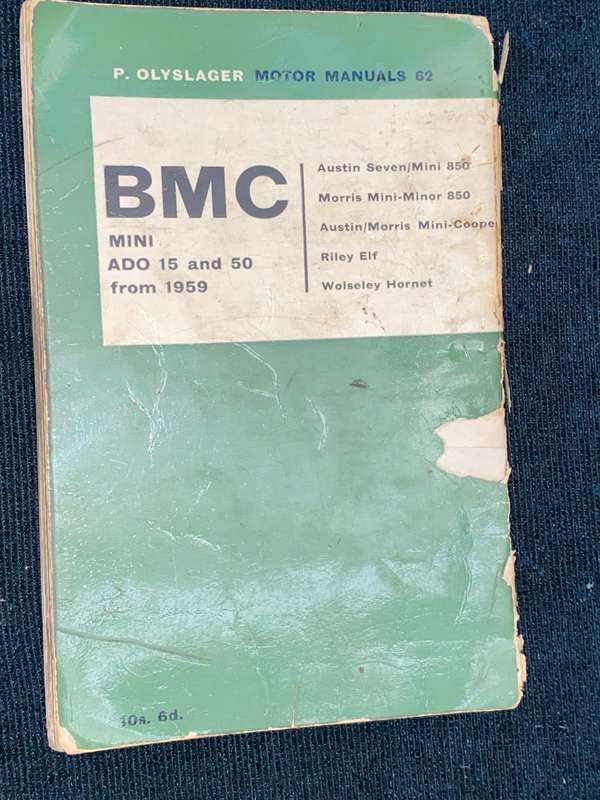 BMC MINI - P. OLYSLAGER MOTOR MANUALS 62