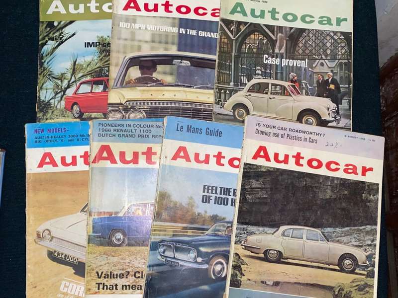 VINTAGE AUTOCAR  MAGAZINES 1960'S X 7
