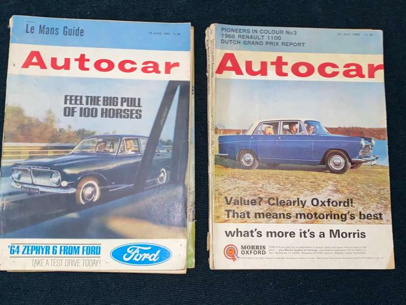 VINTAGE AUTOCAR  MAGAZINES 1960'S X 7