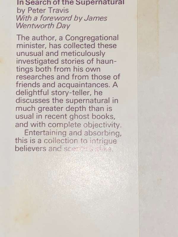 IN SEARCH OF THE SUPERNATURAL BY PETER TRAVIS