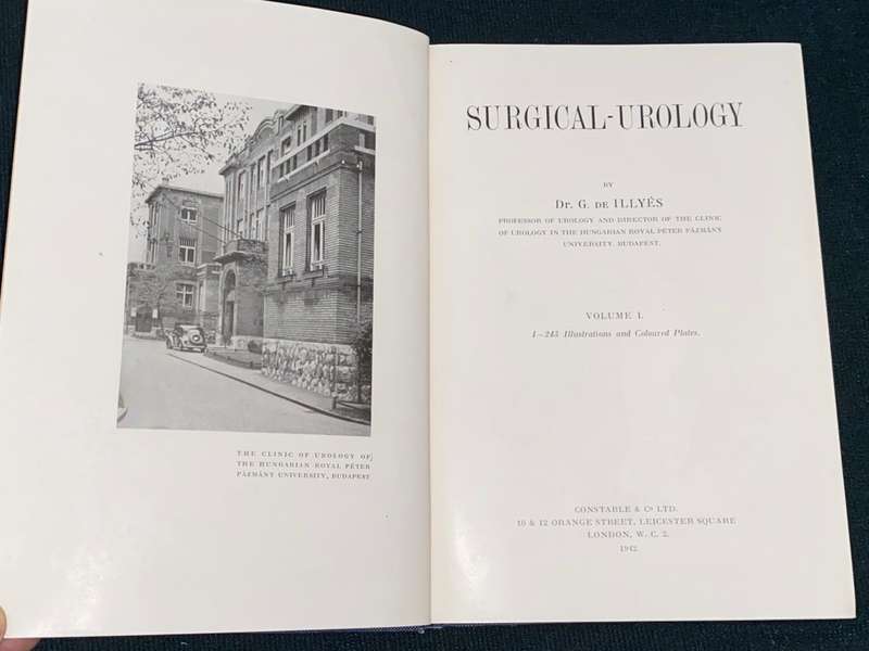 SURGICAL-UROLOGY BY DR. G DE ILLYES 1942