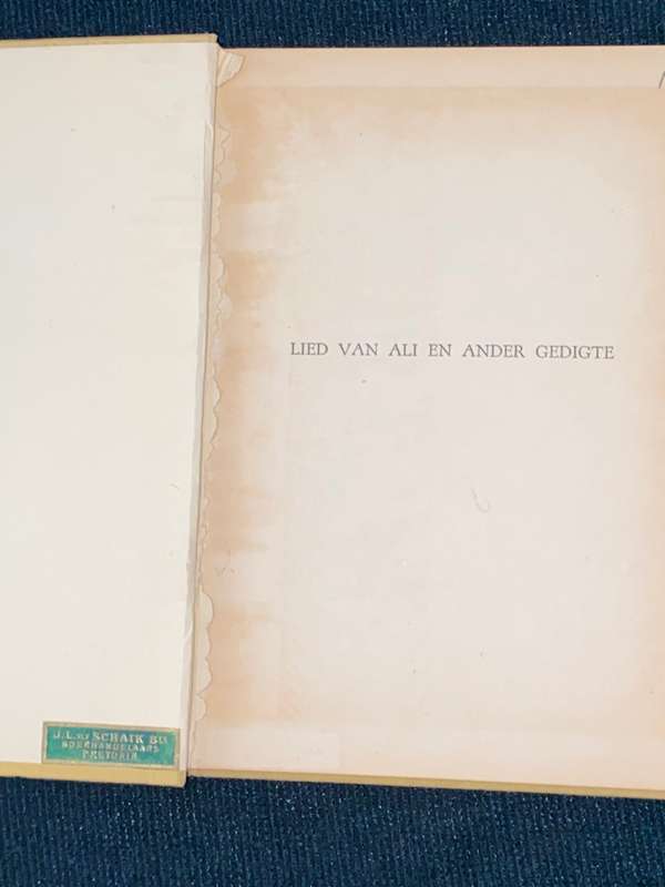 LIED VAN ALI EN ANDER GERDIGTE VAN I.D. DU PLESSIS
