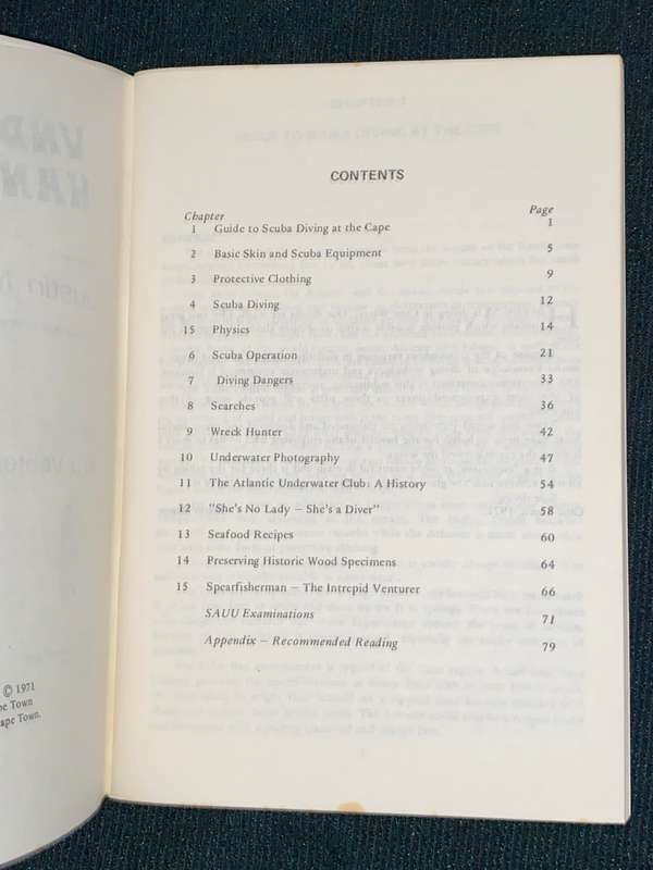 UNDERWATER HANDBOOK COMPILED FOR THE ATLANTIC UNDERWATER CLUB BY JUSTIN MENGE