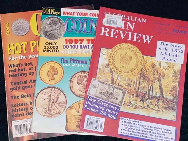 COIN MAGAZINES X 3 FROM 1996