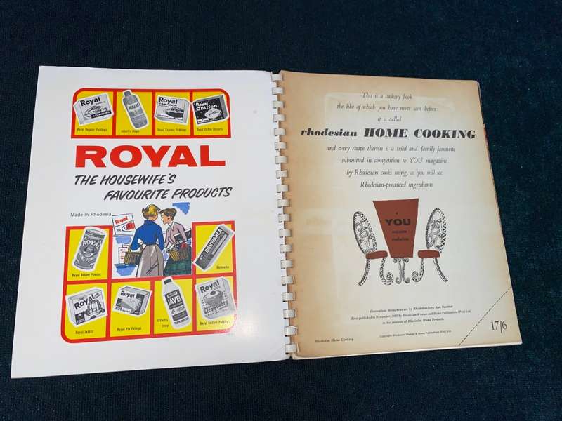 RHODESIAN HOME COOKING VINTAGE RECIPE BOOK