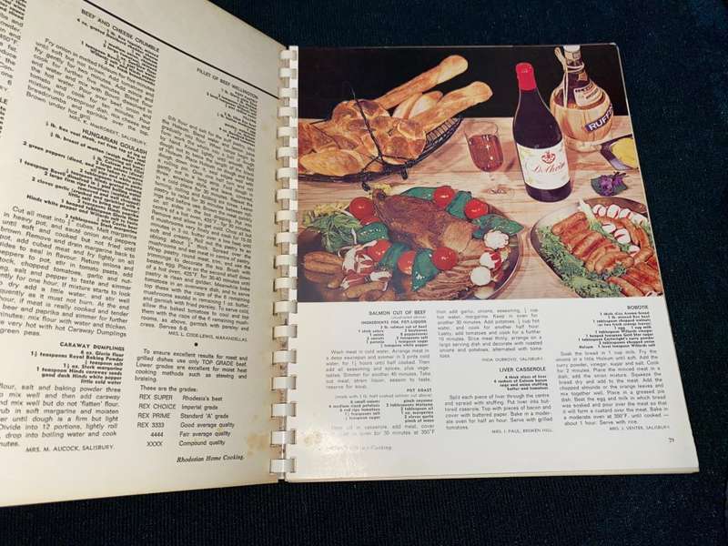 RHODESIAN HOME COOKING VINTAGE RECIPE BOOK