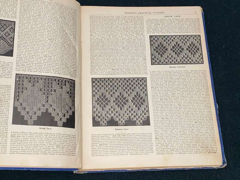 WELDON'S PRACTICAL TATTING & CROCHET, CANVAS EMBROIDERY 1890'S