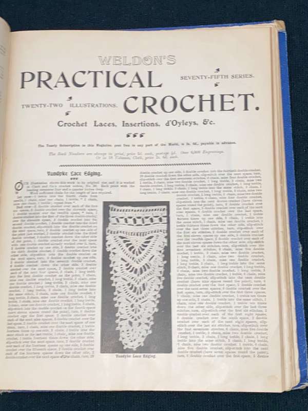 WELDON'S PRACTICAL TATTING & CROCHET, CANVAS EMBROIDERY 1890'S