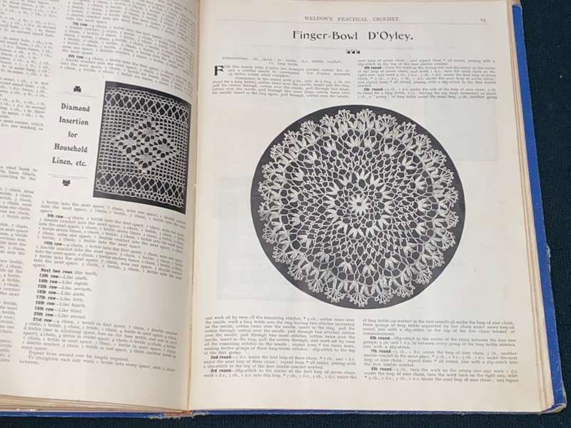 WELDON'S PRACTICAL TATTING & CROCHET, CANVAS EMBROIDERY 1890'S