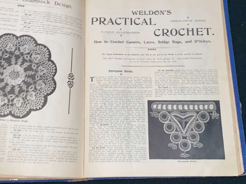 WELDON'S PRACTICAL TATTING & CROCHET, CANVAS EMBROIDERY 1890'S