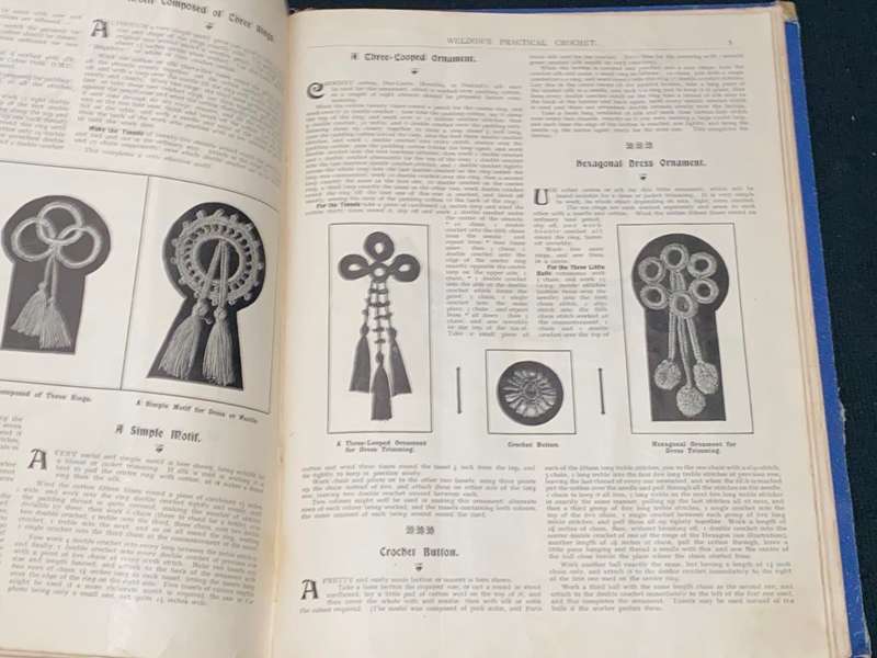 WELDON'S PRACTICAL TATTING & CROCHET, CANVAS EMBROIDERY 1890'S