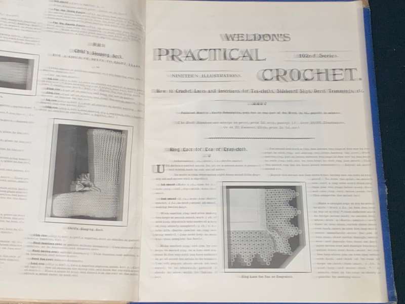 WELDON'S PRACTICAL TATTING & CROCHET, CANVAS EMBROIDERY 1890'S