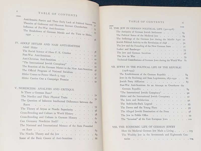 THE RISE AND DESTINY OF THE GERMAN JEW BY JACOB R. MARCUS 1934