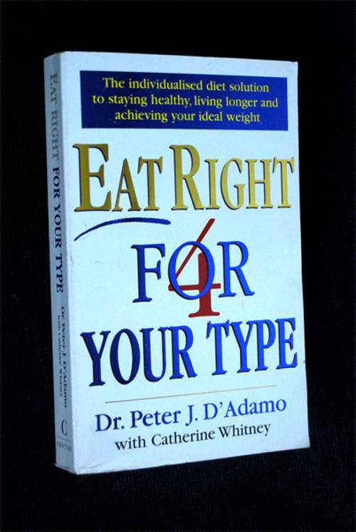 EAT RIGHT FOR YOUR TYPE BY DR PETER J. DADAMO