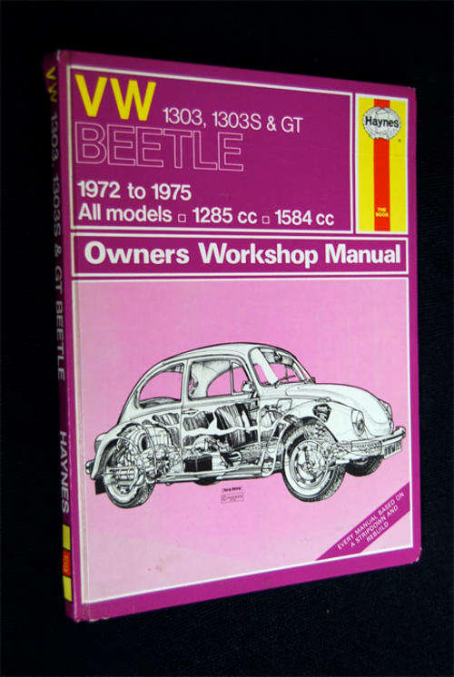 VW BEETLE 1972-1975 HAYNES OWNERS WORKSHOP MANUAL