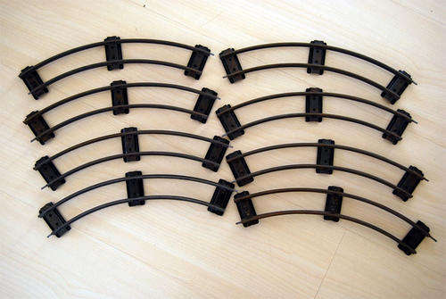 ANTIQUE OLD TOY TRAIN TRACKS X8