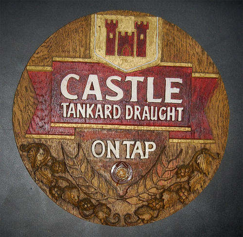 CASTLE BEER VINTAGE ADVERTISING SIGN