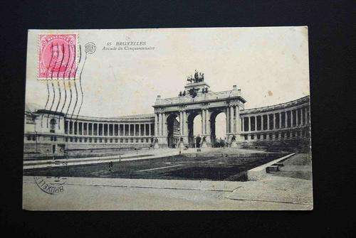VINTAGE USED POSTCARD OF BRUSSELS TO CAPE COLONY 1922
