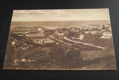 VINTAGE PORT ELIZABETH PHOTO POSTCARD FROM FORT FREDERICK (UNUSED)