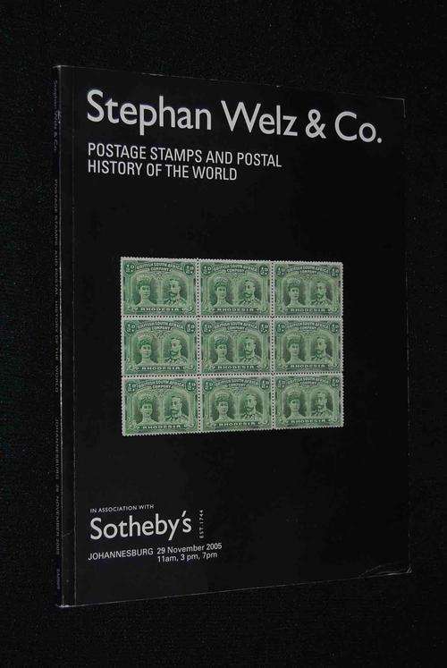 STEPHEN WELZ & CO STAMP AUCTION CATALOGUE 29 NOV 2005 JOHANNESBURG