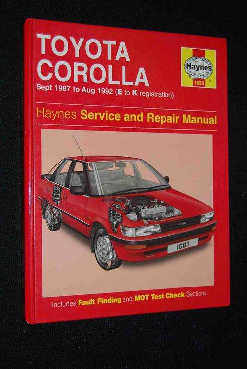 TOYOTA COROLLA HAYNES SERVICE AND REPAIR MANUAL