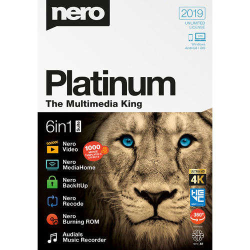 NERO PLATINUM 2019 SUITE (DIGITAL DOWNLOAD)