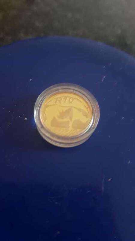 Black Rhino half oz R10 gold coin