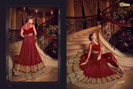 *Only One Available *Burgundy and Gold Embroidered Anarkali Suit*